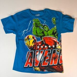 Marvel Blue Avengers Graphic T-Shirt‎
